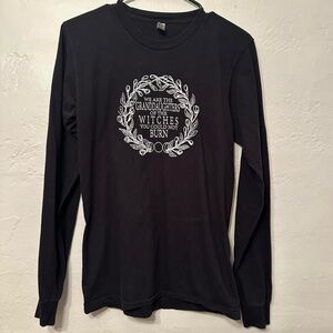 Black Long Sleeve Graphic Tee